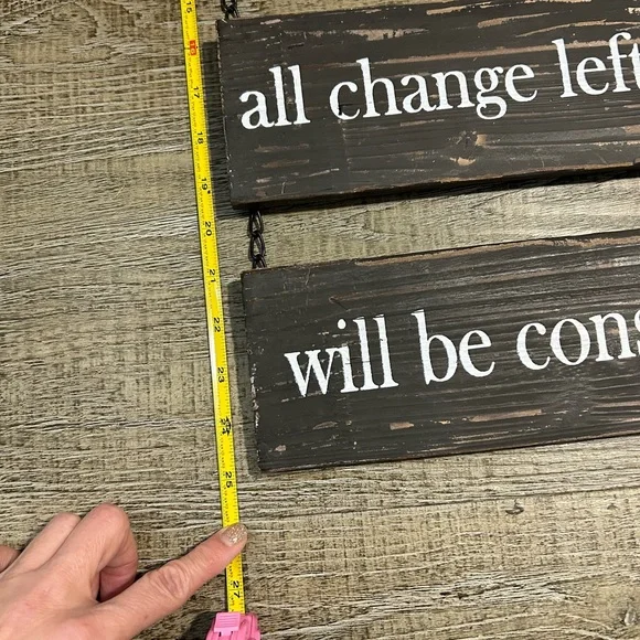 Wooden laundry sign - Picture 4 of 4